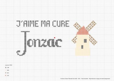 Point de croix – « J’aime ma cure à Jonzac »